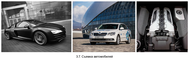 Фотосъёмка автомобилей